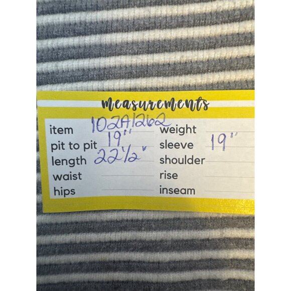 2/$30 Elodie Small Striped Sweater With Gold Collar - Picture 13 of 16